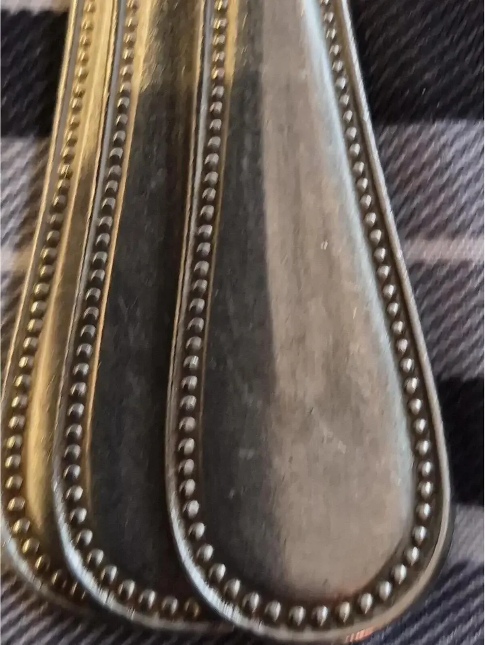 Set of 4 Ekco Eterna BASTILLE pattern stainless Teaspoons Japan 6.5